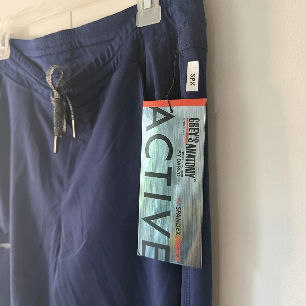 Grey's Anatomy Barco Harper Scrub Pants Small Indigo Navy Blue Style GVSP509 NWT - Picture 2 of 11